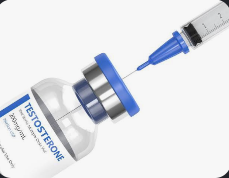 Testosterone Therapy Vial and Syringe